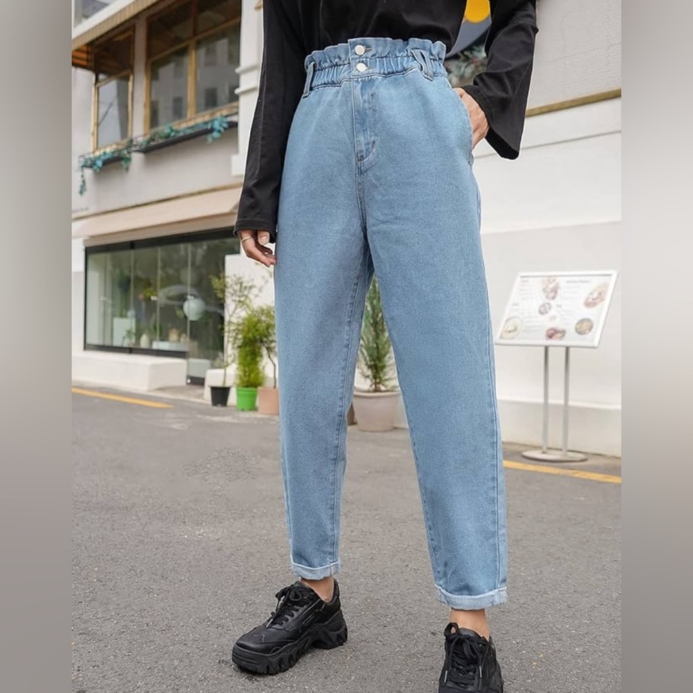 Forever 21 paper bag high waisted jeans size XS